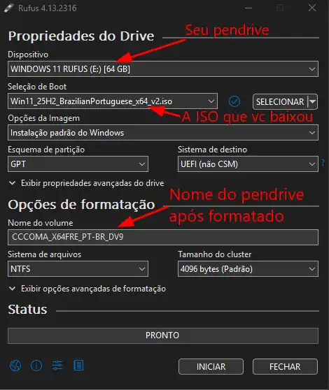 print da página da microsoft